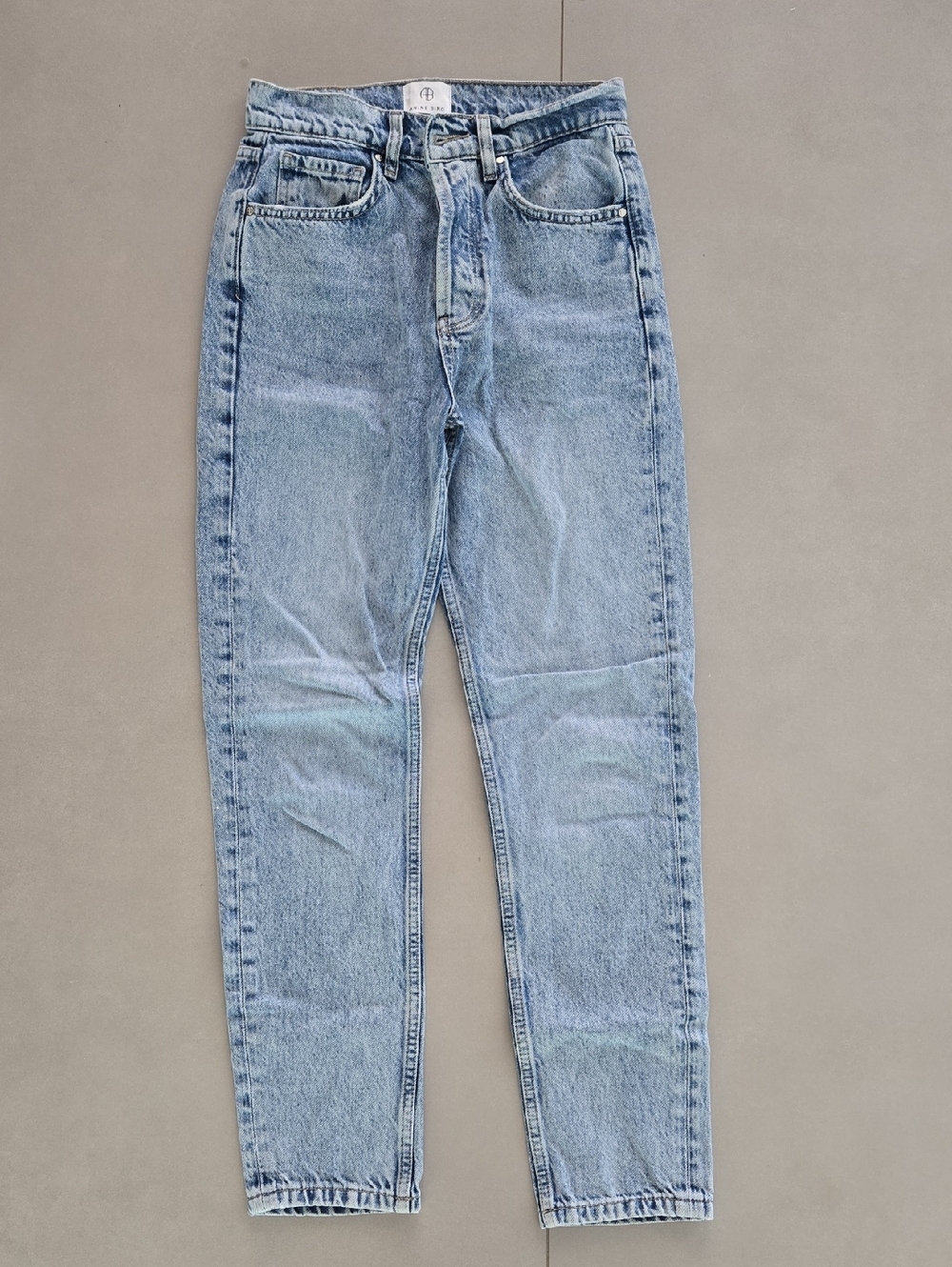 Anine Bing Vintage-Inspired Light Blue Denim Jeans Size 25